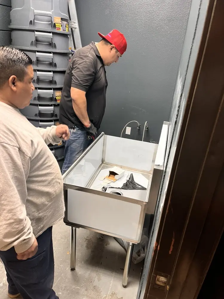 Commercial plumbing and sink installation in Poplar-Davie